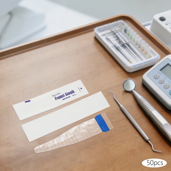 Intraoral kamerabeskyttelse - Engangshylstre 50-pak - Anti-dug & støv - Hygiejnisk barriere - PE-plast - Til tandklinik/hospital