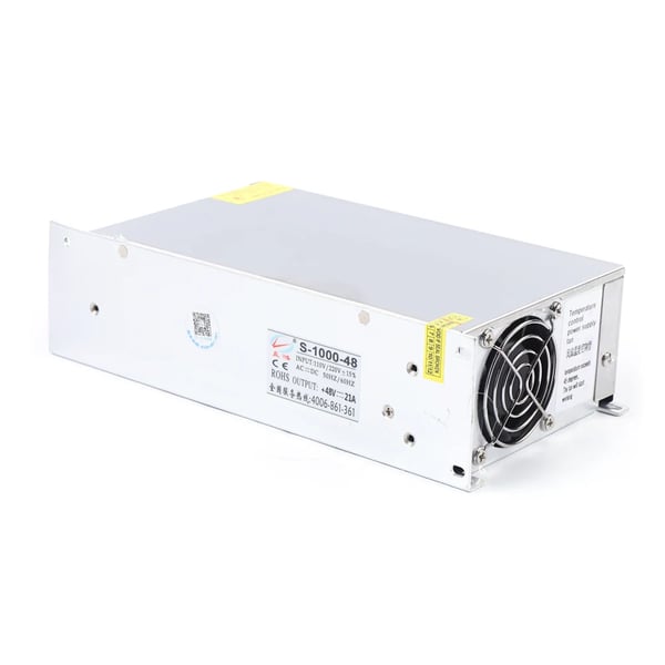 Switch-mode strømforsyning - 48V 20A 1000W SMPS - AC 220V indgang - Enfase - DC-udgang - Metalhus