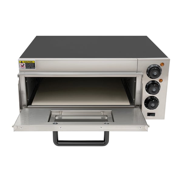 Elektrisk pizzaovn - Bordmodel - 2000 W - 50–350°C - Hurtig opvarmning - 57×47×27 cm - Kommerciel - Hvid