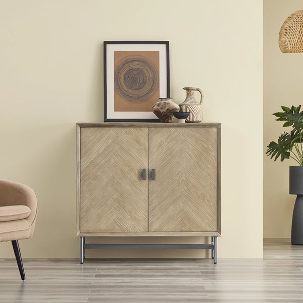 HFSB06-N - Skænk kommode - Træ - Maks belastning 49 kg - Anti-vælt sikring - Fritstående - 90x40,5x86,7 cm - Kaffebrun