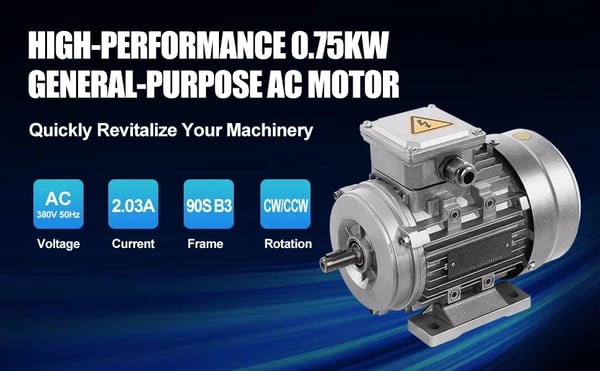 Elektrisk motor - Trefasemotor - Spænding 380 V AC - Omdrejningstal 10 omdr./min