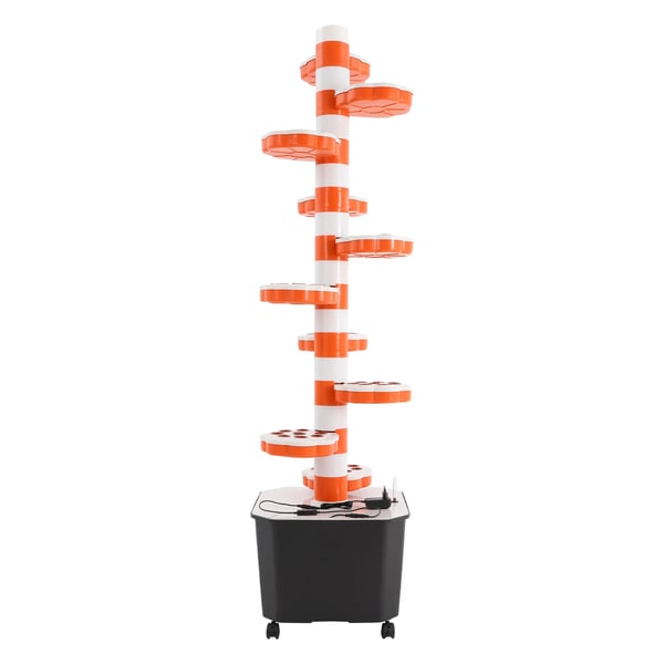 Hydroponisk dyrkningstårn - Vertikalt hydroponisk plantesystem - 10 etager - Med timer - Multifarvet