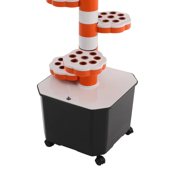 Hydroponisk dyrkningstårn - Vertikalt hydroponisk plantesystem - 10 etager - Med timer - Multifarvet