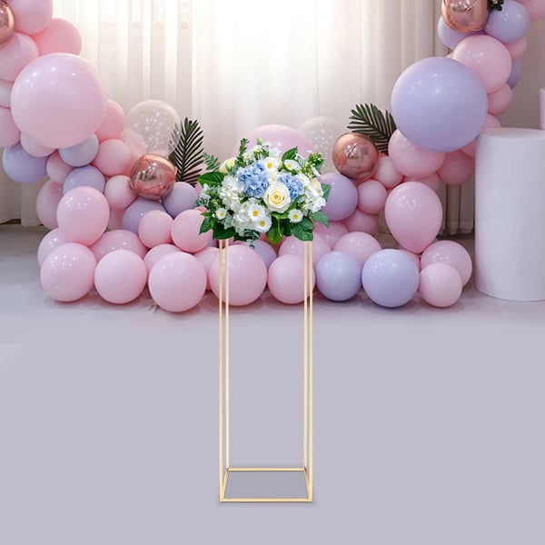 Blomsterstativ & Plantestativ - Piedestal - Jern - Moderne Stil - 31×31×100 cm - Bryllupsdekoration/Event - Guld