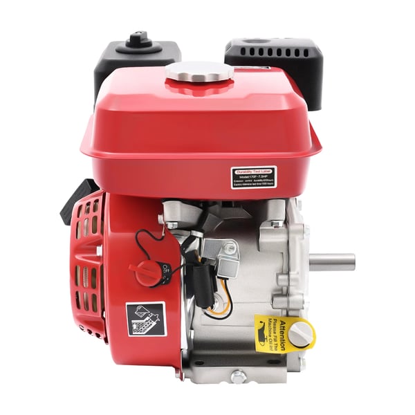 Bensiinimoottori - 170F-7.5HP - Moottorityyppi 4-tahti - Iskutilavuus 212 cc - Teho 7,5 hv / 4 kW - Ilmajäähdytteinen - Punainen