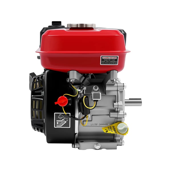 Benzinmotor til gokart - Model 170F-7.5HP - 4-takt - 7,5 hk - 4 kW - 3600 o/min - Enkeltcylindret - Luftkølet - Sort