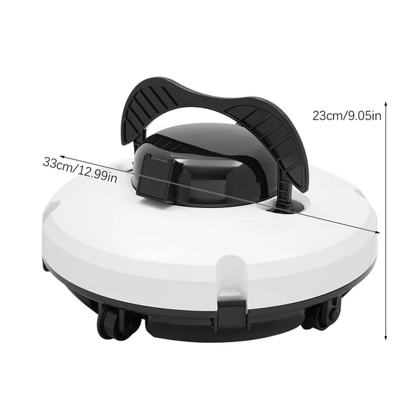 Poolrobot - Trådløs poolstøvsuger - Automatisk rengøring - Til pool - Hvid
