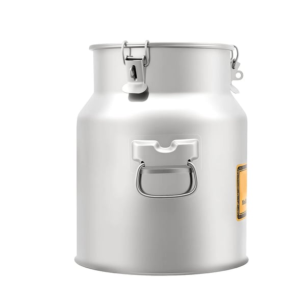 Rustfri mælkedunk - Opbevaringsbeholder - Kapacitet 14 l - Rustfrit stål 201 - Lufttæt låg - Silikonepakning - Tykkelse 0,8 mm - Højde 32 cm