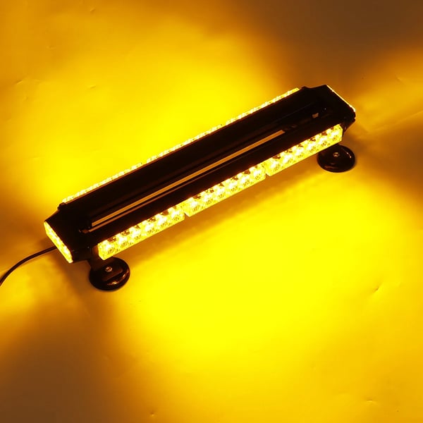 LED advarselslysbjælke - Traffic Advisor lysbjælke - Længde 53 cm - Med 42 LED - Effekt 144 W - Dobbeltsidet strobe - Vandtæt - Rav 3000 K