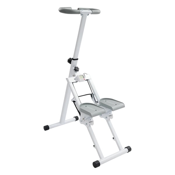 Stepperi - Pystysuuntainen kiipeilylaite - Käsikaiteella - Cardio & Koko kehon harjoittelu - Max 100 kg - 41×78×133,5 cm - Norsunluunvalkoinen