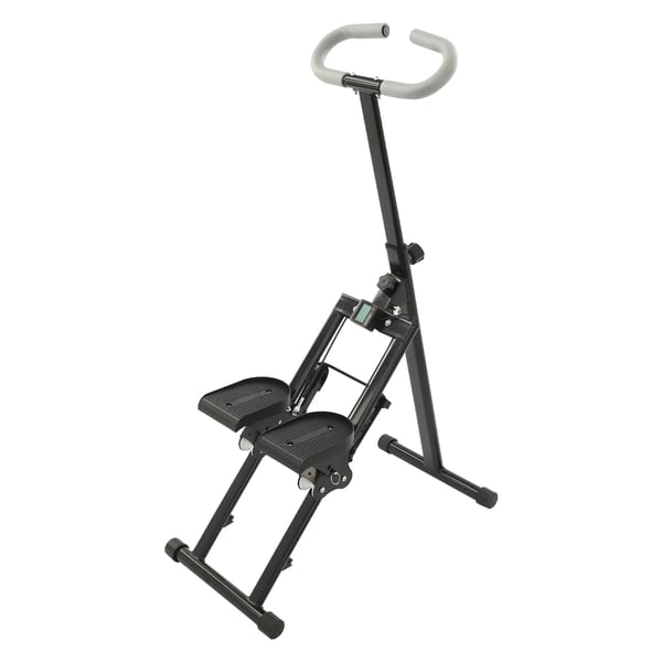 Stepperi kotikuntoiluun - Pystysuuntainen kiipeilylaite - Taitettava - Käsikaide - Enint. 100 kg - 41×78×133,5 cm - Musta