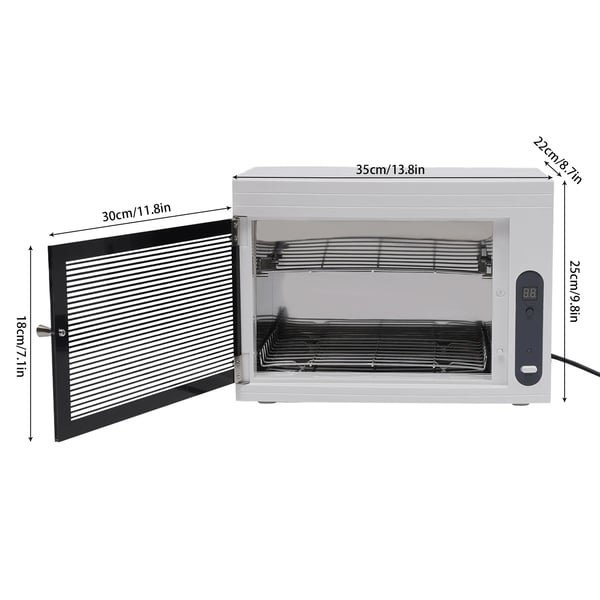 UV-sterilisator til negleværktøj - Steriliseringsboks - Ultraviolet lys - 220 V - 5 W - Kapacitet <60 l - Hvid