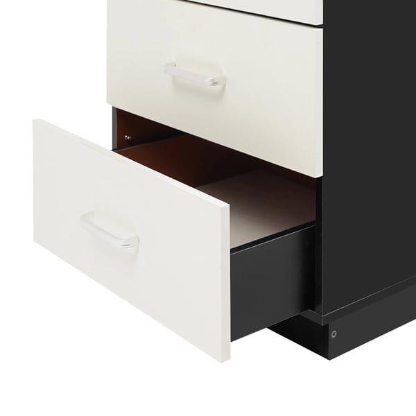 Sengebord - Natbord - 3 Skuffer - 40x40x58 cm - Moderne marokkansk design - Rummelig opbevaring - Hvid