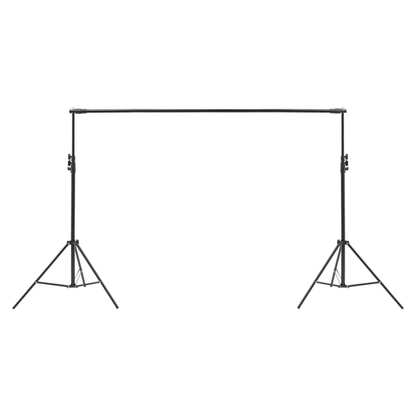 Baggrundsstativ til foto - 3x3 m baggrundssystem - Justerbar bredde 160–300 cm - Højde 75–300 cm - Fritstående trebenet stativ - Bærbar