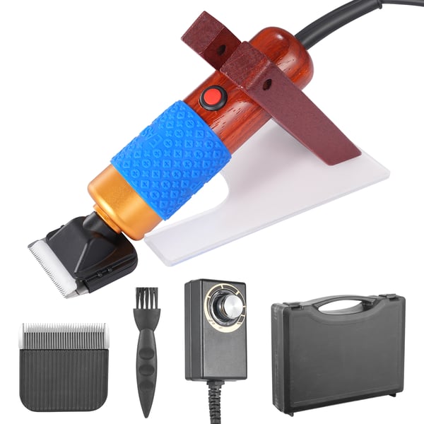 Tæppetrimmer - Elektrisk tuftningssaks - Med klippeguide - 200 W motor - Justerbar hastighed - Netstrøm (AC) - Til tuftning - Grøn/Sort