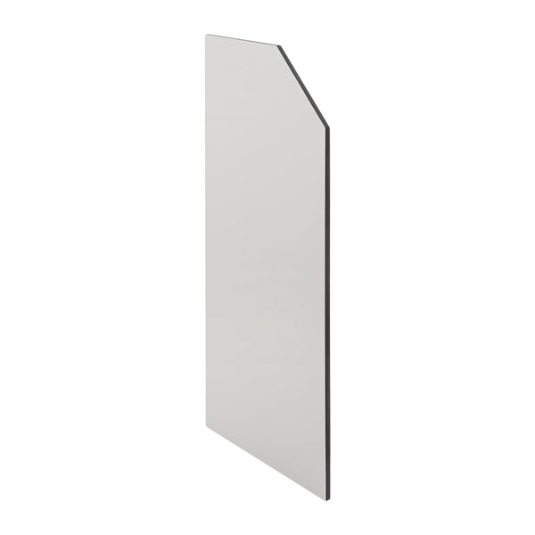 Urinal/Pissoir-skærm - Vægmonteret skillevæg - 40 x 90 cm - Affasede kanter - Privatliv - Hvid