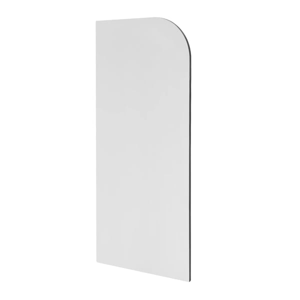 Urinalskærm - Toiletpartition - Vægmonteret - 40 x 90 cm - Afrundede Hjørner - Mørkegrå