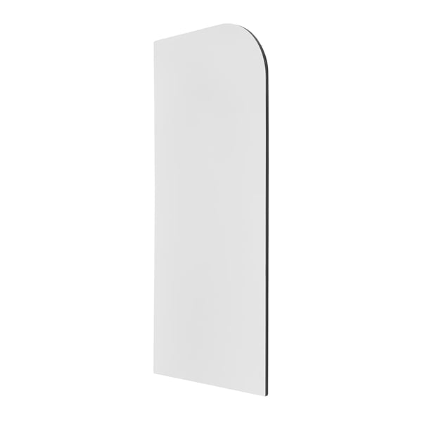 Urinalskærm - Toiletpartition - Vægmonteret - 40 x 90 cm - Afrundede Hjørner - Mørkegrå