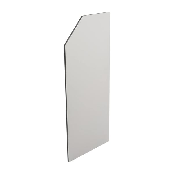 Urinal/Pissoir-skærm - Vægmonteret skillevæg - 40 x 90 cm - Affasede kanter - Privatliv - Hvid