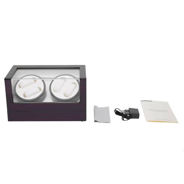Watch Winder - Automatisk urbevæger - Støjsvag motor - Rotation med/mod uret - Træ - Til soveværelse