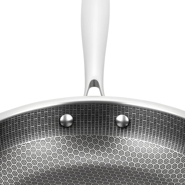 Stegepande - Bikube nonstick - 410 rustfrit stål - 28 cm - Ridsefast - Sort
