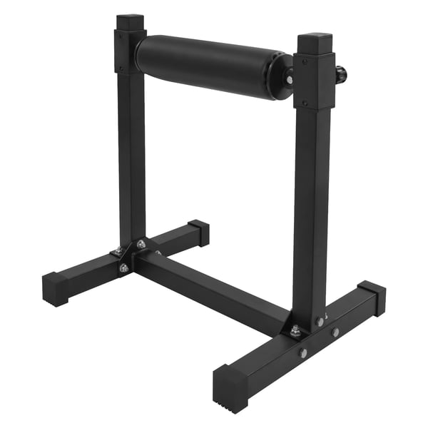 Split squat-stativ - Enbens knæbøjsrulle - 9-trins justerbar - Maks. belastning 200 kg - Rullelængde 420 mm - 612×567×673 mm - Sort