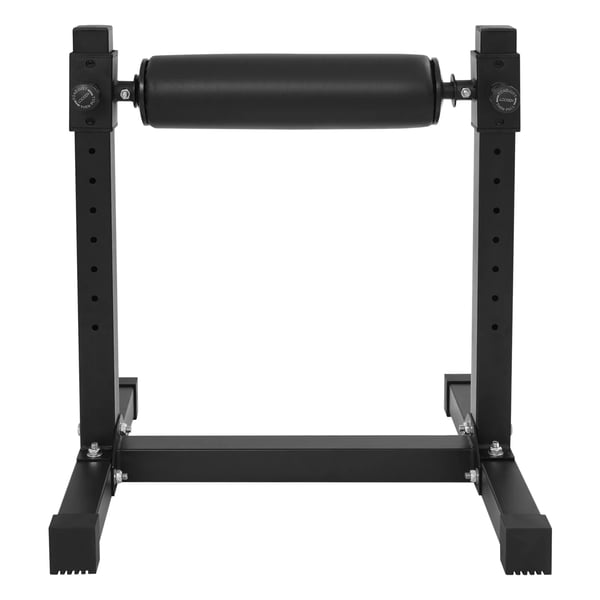 Split squat-stativ - Enbens knæbøjsrulle - 9-trins justerbar - Maks. belastning 200 kg - Rullelængde 420 mm - 612×567×673 mm - Sort