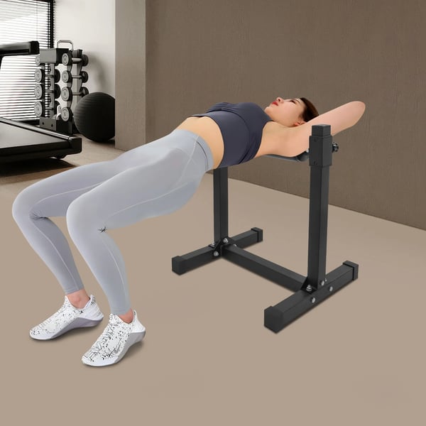 Split squat-stativ - Enbens knæbøjsrulle - 9-trins justerbar - Maks. belastning 200 kg - Rullelængde 420 mm - 612×567×673 mm - Sort