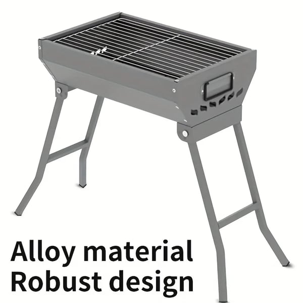 BBQ Grilli - Hiiligrilli - Ruostumaton teräs - Kannettava - Taitettava - Ei asennusta - Kahva - Leirintään ja ulkokäyttöön