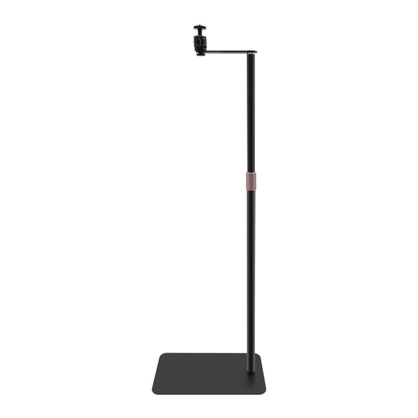 Projektorstativ - Golvstativ - Justerbar höjd 60–120 cm - Vridbar 360° - Stabil fristående bas 34×20 cm - Metall - För 0,635 cm gänga - Svart