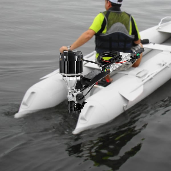 Bådmotor - Elektrisk påhængsmotor - 48V 1000W børsteløs - 5 hk - Elstart - 4800 o/min - Propel medfølger