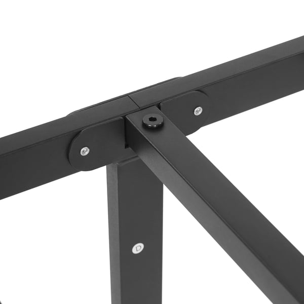Sengeramme - Platforms-sengeramme - Sammenklappelig - Høj model - Lamelbund - Jern - Til enkelmadras <100 cm - Bæreevne 299 kg