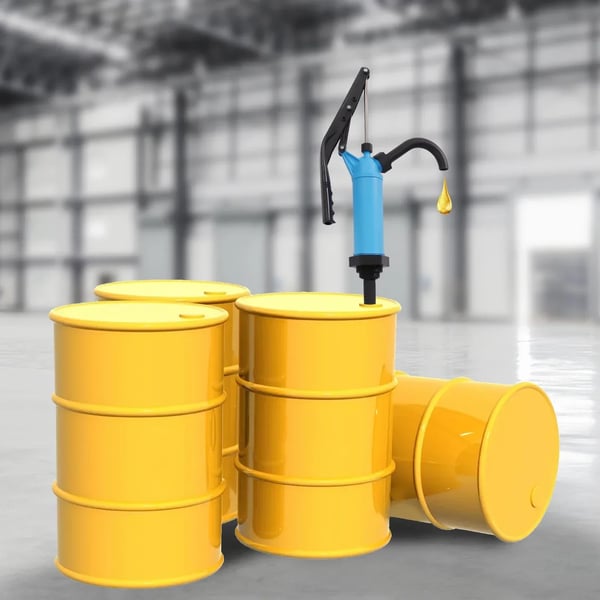 Tromlepumpe - Elektrisk tøndepumpe - Flow 16–18 l/min - Til 20–208 l tønder (5–55 gallon) - EU-stik - 3 V - CE