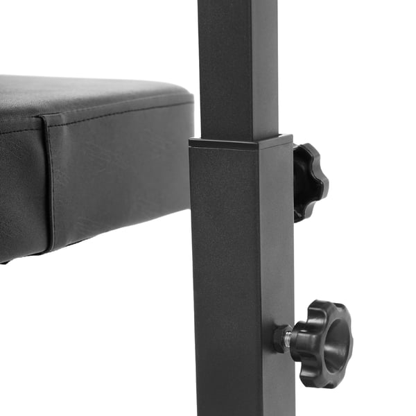 Salonstol - Barber- og tatoveringsstol - 180° Nedfældeligt Ryglæn - Højde 80–98 cm - Metal & PU-læder - Max 100 kg - Skridsikre Fødder