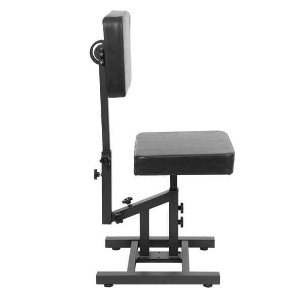 Salonstol - Barber- og tatoveringsstol - 180° Nedfældeligt Ryglæn - Højde 80–98 cm - Metal & PU-læder - Max 100 kg - Skridsikre Fødder
