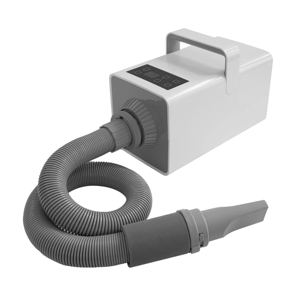 Dyreføn - Hundeføn/Katteføn - EU-stik - Effekt > 2000 W - En hastighed - Til små, mellem & store kæledyr - Hvid