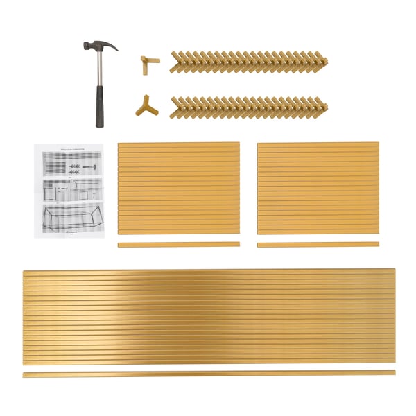 Blomsterstativ - Geometrisk metalstativ sæt - 5-pak - Stål - Til bryllup - Bæreevne 5–10 kg/stk - Guld