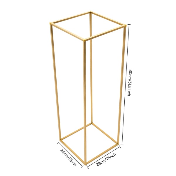 Blomsterstativ - Geometrisk metalstativ sæt - 5-pak - Stål - Til bryllup - Bæreevne 5–10 kg/stk - Guld