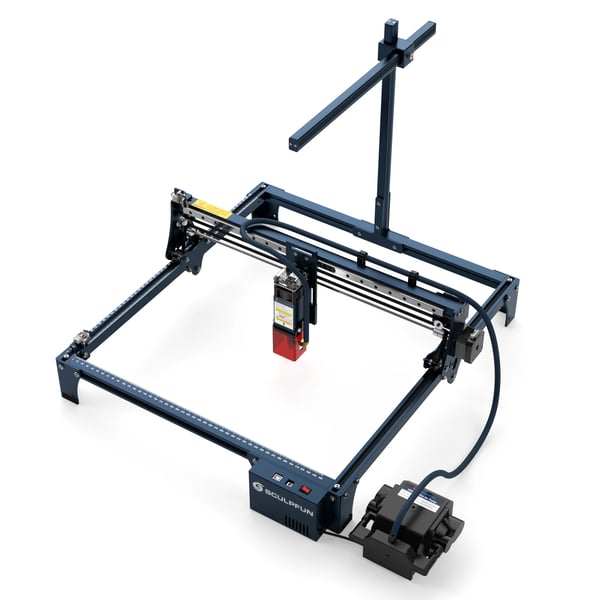 Kamera til lasergravering - CAM500 - 5 MP - 120° vidvinkel - 400×400 mm arbejdsområde - Kompatibel med S6/S6 Pro/S9/S10/S30 - Sort
