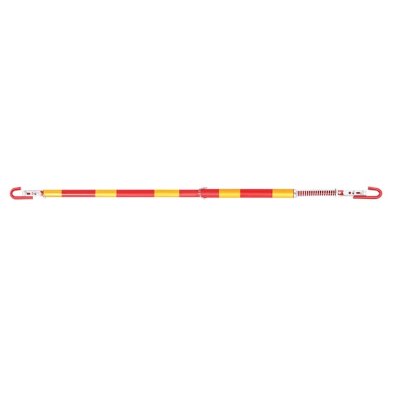 Bugseringsstang - Trækstang 3 ton - Jern - 95 cm + 88 cm - Til bil/varevogn/lastbil - Foran/bag - Gul