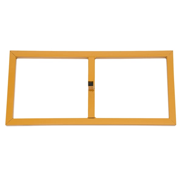 Bryllup Baggrundsstativ - Justerbar Firkantet Ramme 2,4×2,4 m - Metal/Jern - Fodplade 23×50 cm - Bæreevne 3–5 kg - Guld