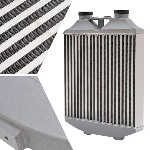 Intercooler / Ladeluftkøler - Frontmonteret FMIC - Til Turbomotor - Grå