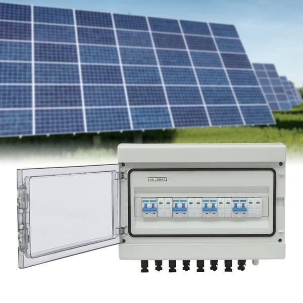 Solcelle kombineringsboks - Mini - PV DC 1000V, 40A afbryder - SPD 40kA Up 3,2kV - IP65 - 6mm²/10AWG