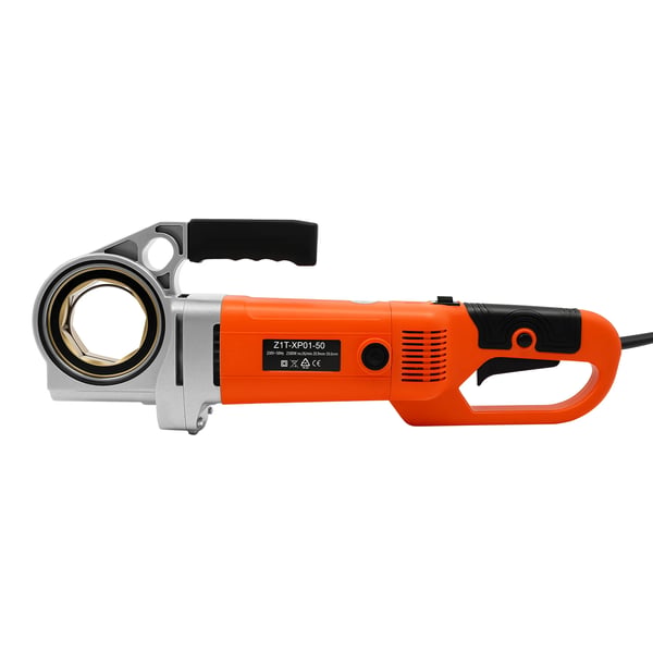 Elektrisk rørgevindskærer - Gevindskæremaskine - 2300 W - 6 gevindbakker 1,27–5,08 cm - Robust aluminiumslegering - Til jern, stål og plast
