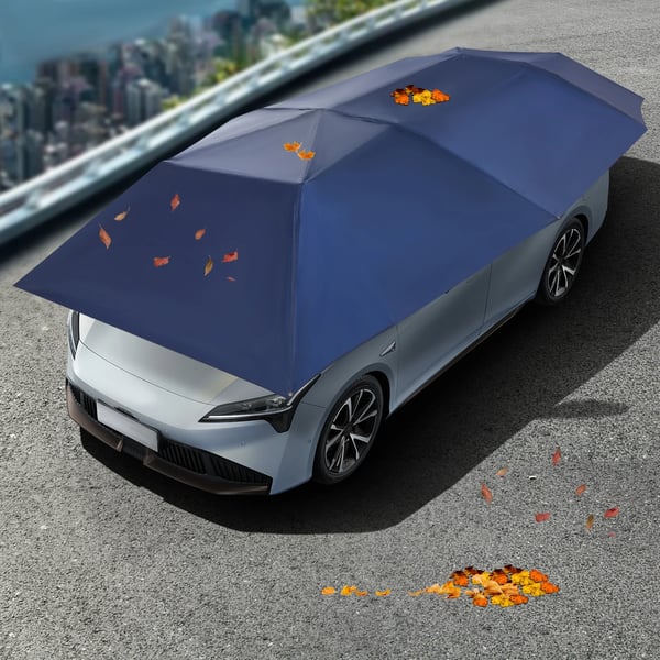Autoteltta & Aurinkosuoja - Siirrettävä Markiisi - Pituus 4,6 m - Automaattinen Pop-up - UV-suoja - Vedenpitävä Oxford-kangas