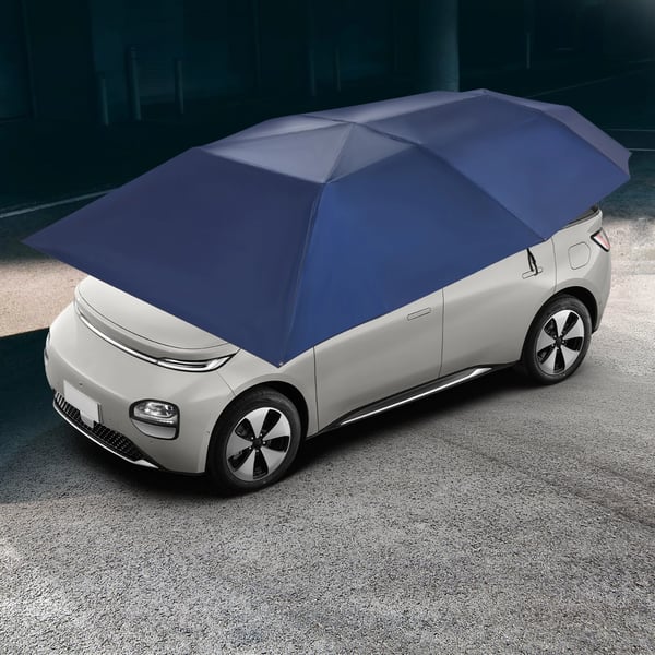 Autoteltta & Aurinkosuoja - Siirrettävä Markiisi - Pituus 4,6 m - Automaattinen Pop-up - UV-suoja - Vedenpitävä Oxford-kangas
