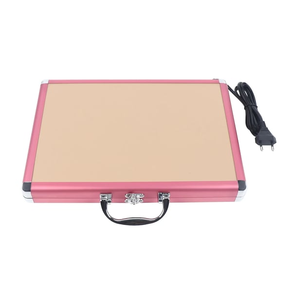 Hot stone massagesæt - 20-delt basaltstenssæt med varmeboks - Til Ryg - 110V/60Hz - 60 W - 60 °C ±10 °C - Sort