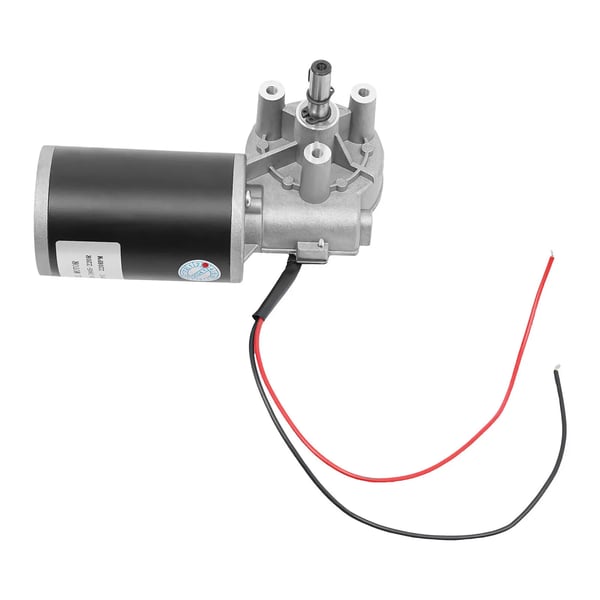 Kompakt gearmotor - 12V DC - Forlæns/baglæns styring - Indbygget gearreduktion - Letvægt - 16,9×10,1 cm - CE-certificeret - Sikker brug