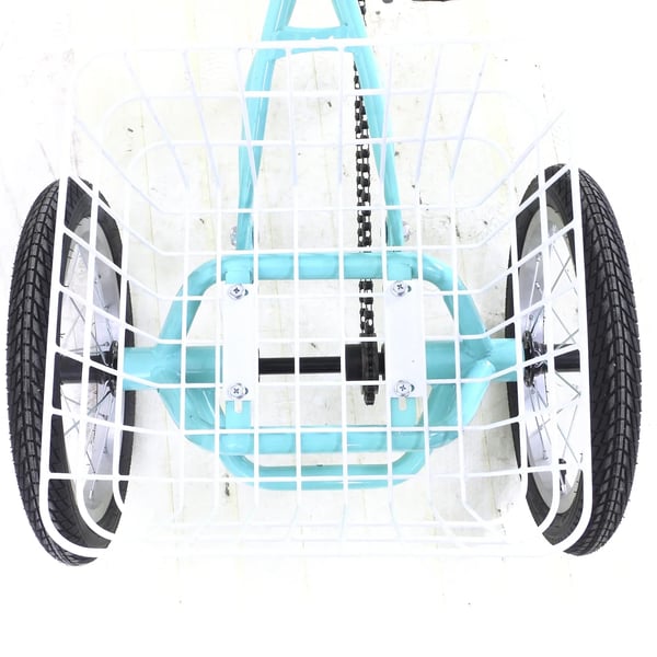 Børnecykel - Enkeltgear - Højkulstofstålramme - 18T friløb - Sadelhøjde 55–65 cm - Styr 52 cm - 118×51,5×70–76 cm - Lysegrøn