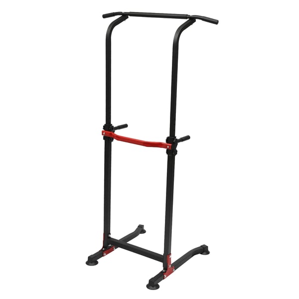Dipstation til hjemmet - Power Tower - Justerbar højde 165–210 cm (10 trin) - Max belastning 150 kg - Bredde 82 cm - Skridsikker base - Sort